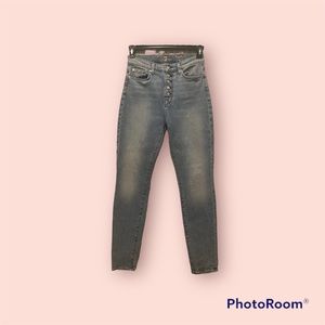 7 For All Mankind Womens High Waisted Skinny Jeans